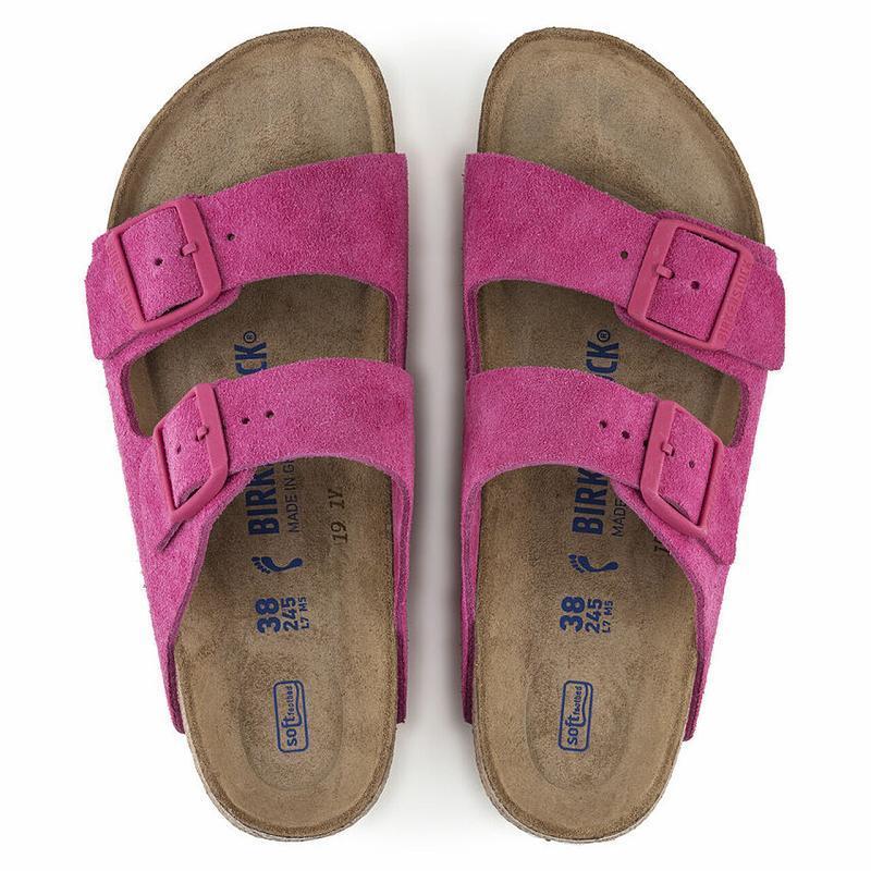 Arizona Birkenstock Soft Footbed Semisove Kozene Damske Nachový | SK 11WNB